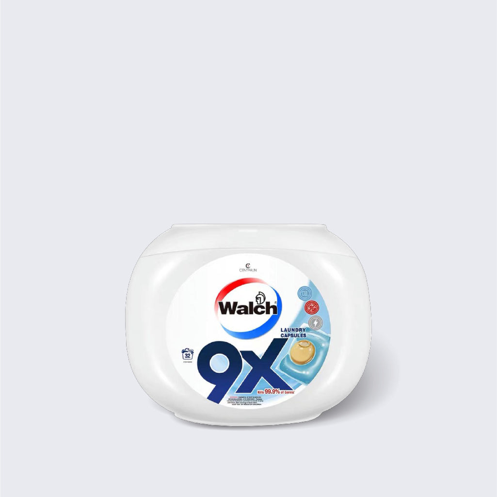 Walch 9X Antibacterial Laundry Capsules (12g x 32 Pcs)