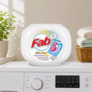 Fab All in One Low Suds Laundry Capsules (10ml x 28 Pcs)