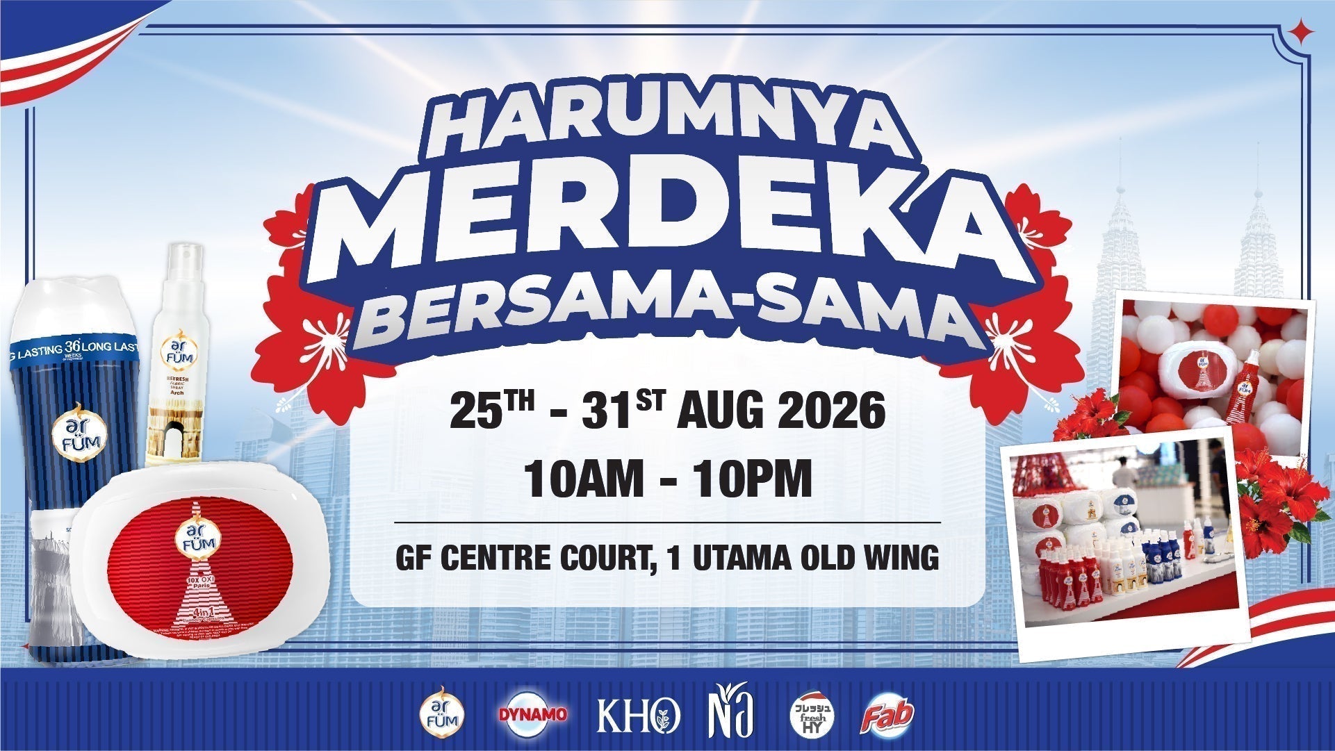 Experience Harumnya Merdeka at 1 Utama from 25 Aug to 31 Aug 2026.