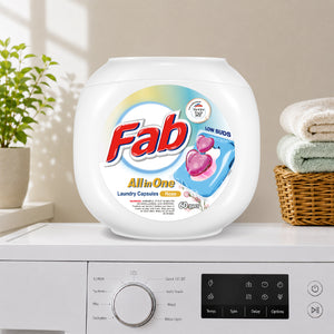 Fab All in One LOW SUDS Laundry Capsules (10ml x 60pcs)