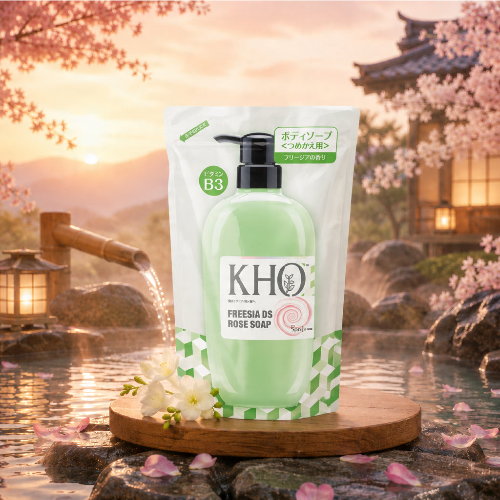 KHO Spa Body Wash Rose and Sakura 550ml - Refill