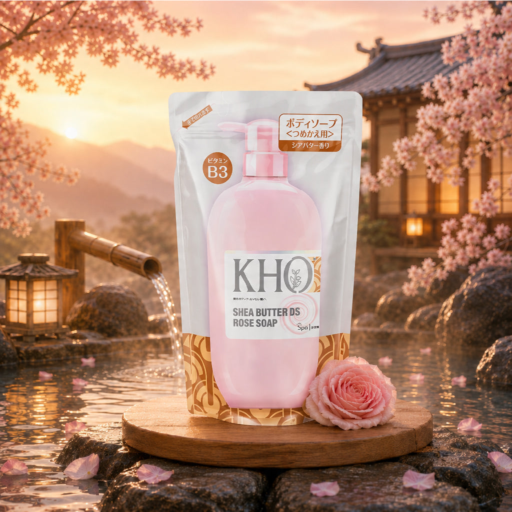 KHO Spa Body Wash Rose and Sakura 550ml - Refill